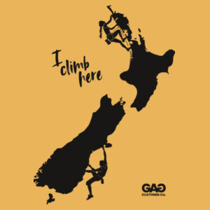 I Climb Here NZ Shirt Design