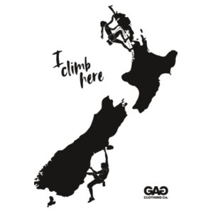 I Climb Here Tank top Design